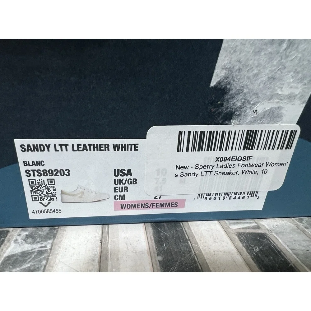 Sperry Women's Boat Shoes Sandy LTT Leather White Size‎ 10
